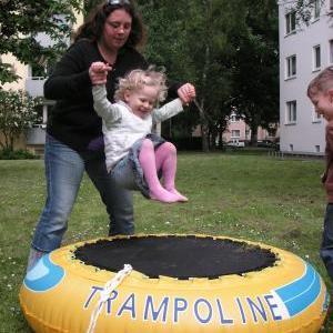 Trampolin ohne Tuch